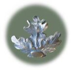 Alátét dísz, kis öntöttvas fedél