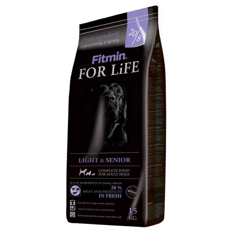 FITMIN Dog for Life Light&Senior 15kg granulátum