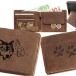 Bõr pénztárca, farkas fekvõ